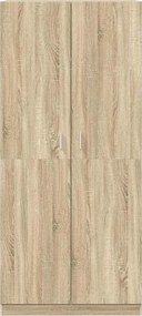 vidaXL Ντουλάπα Χρώμα Sonoma Δρυς 90 x 52 x 200 εκ. από Επεξ. Ξύλο