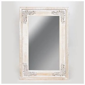 Καθρέφτης Ξύλινος Φυσικό Με Σχέδιο 60x3x90cm 751-10011 Estheti-751-10011-Μπεζ 751-10011