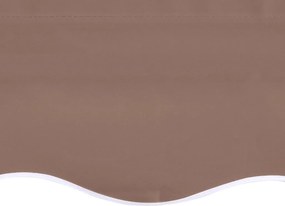 vidaXL Ανταλλακτικό Ύφασμα Τέντας Καφέ 480x345 εκ. Πολυεστέρας