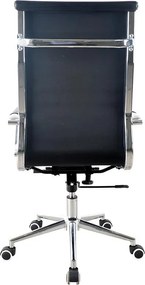 Καρέκλα γραφείου διευθυντική τροχήλατη Nextdeco μαύρη 120x54x64εκ