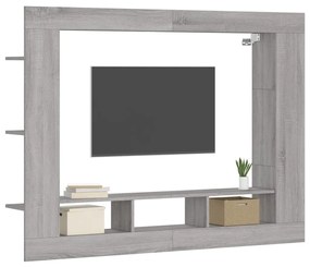 vidaXL Έπιπλο Τηλεόρασης Γκρι Sonoma 152 x 22 x 113 εκ. Επεξεργ. Ξύλο