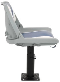 vidaXL Κάθισμα Σκάφους Πτυσσόμενο 2 τεμ. Μπλε/Λευκό 48x51x41 εκ.