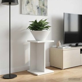 vidaXL Βάση φυτών Λευκό 25 x 25,5 x 40,5 εκ. Επεξεργασμένο Ξύλο