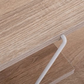 Έπιπλο τηλεόρασης Tars μελαμίνη sonoma-λευκό 120x32x33εκ
