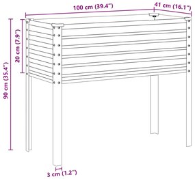 ΖΑΡΝΤΙΝΙΕΡΑ ΚΗΠΟΥ ΚΑΦΕ 100X41X90 ΕΚ. ΑΠΟ ΑΤΣΑΛΙ 4008971