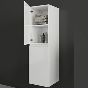 Drop Luxus White Gloss - Κρεμαστή Στήλη Μπάνιου (34x34x118)