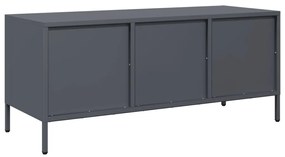 vidaXL Έπιπλο Τηλεόρασης Ανθρακί 101,5x39x43,5εκ. Ατσάλι Ψυχρής Έλασης