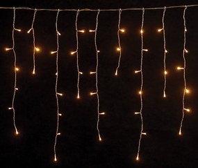 100Led Ασύμμετρη Κουρτίνα Με Πρόγραμμα Και Μετασχηματιστή 200 x 70(h)cm,Διάφανο Καλώδιο/Θερμό Λαμπάκι (Kelvin: 2,500 - 2.800)