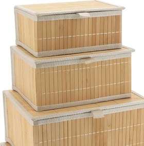 Κουτιά Αποθήκευσης (Σετ 4τμχ) T-D 84194195 Beige