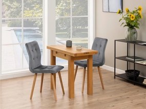 Σετ τραπεζαρίας Oakland 677, 75x45x100cm, Αριθμός θέσεων: 2, Γωνιακό, Ξύλο: Δρυς | Epipla1.gr