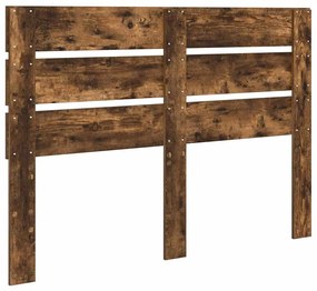 vidaXL Κεφαλάρι Καπνιστό Δρύς 140 cm Επεξεργασμένο ξύλο