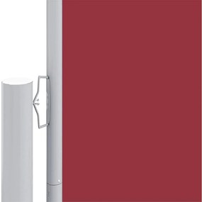 vidaXL Σκίαστρο Πλαϊνό Συρόμενο Κόκκινο 220 x 600 εκ.