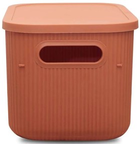 Δοχείο Αποθήκευσης 968HBR1244 18x25x16cm 6,2lt Terracotta Aberto Design Πλαστικό