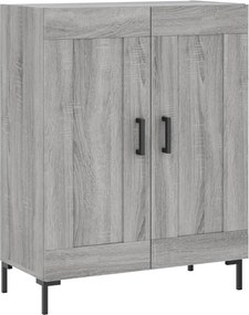 vidaXL Ντουλάπι Γκρι Sonoma 69,5 x 34 x 180 εκ. Επεξεργασμένο Ξύλο