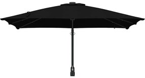 vidaXL Ομπρέλα Κήπου Μαύρο 248.5 x 247.5 x 160 εκ. ύφασμα