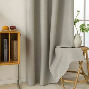 Beauty Home Κουρτίνα Full Blackout σκίασης με 8 κρίκους Total Art 8446 140x270 Άμμου
