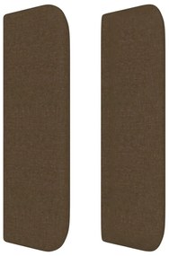 vidaXL Κεφαλάρι με Πτερύγια Σκούρο Καφέ 93x16x78/88 εκ. Υφασμάτινο