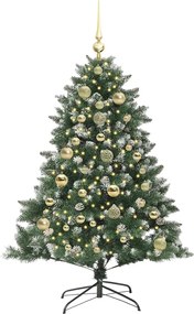 vidaXL Τεχνητό Χριστουγεννιάτικο Δέντρο με 150 LED Πράσινο 150 cm