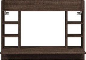 vidaXL Γραφείο Τοίχου Καφέ Δρυς 105x48x75 εκ. από Επεξεργασμένο Ξύλο