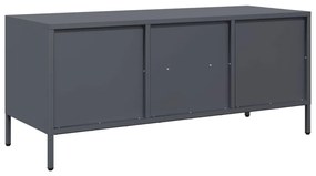 vidaXL Έπιπλο Τηλεόρασης Ανθρακί 101,5x39x43,5εκ. Ατσάλι Ψυχρής Έλασης