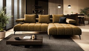 Γωνιακός καναπές Magnito Mini-Moustardi-Δεξιά