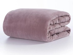 Κουβέρτα Fleece Cosy Mauve Nef-Nef Queen Size 220x240cm Πολυέστερ