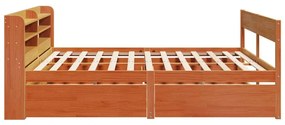 vidaXL Σκελετός Κρεβ. Χωρίς Στρώμα Καφέ Κεριού 180x200 εκ Μασίφ Πεύκο
