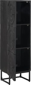 vidaXL Highboard Μαύρο 35 x 30 x 120 cm