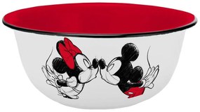 Geda Labels Κεραμικό Μπωλ Πρωινού 600ml Mickey And Minnie Mouse Kiss Sketch Red GE14318