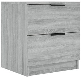 vidaXL Κομοδίνα 2 τεμ. Γκρι Sonoma από Επεξεργασμένο Ξύλο