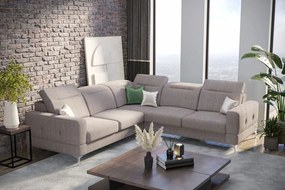 Γωνιακός καναπές Melindo Max-Gkri-Αριστερή - 250.00Χ250.00Χ107.00cm