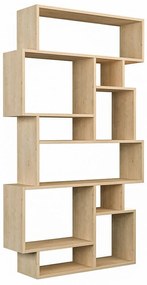 Βιβλιοθήκη Karmato pakoworld χρώμα φυσικό 96x25,5x168,5εκ