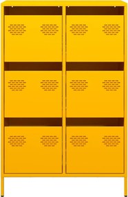 vidaXL Ντουλάπι Μουσταρδί 68x39x101,5 εκ. από Ατσάλι