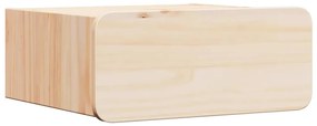 vidaXL Κομοδίνο με συρτάρι Καφέ 39 x 34 x 16.5 εκ. Μασίφ ξύλο πεύκου