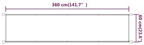 Τέντα Κάθετη Τερακότα 60 x 360 εκ. από Ύφασμα Oxford - Κόκκινο