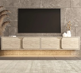 Έπιπλο Τηλεόρασης Τραβερτίνη EFAFUN 180x30x30