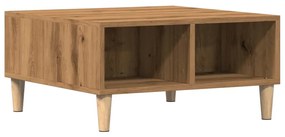 Τραπεζάκι Σαλονιού Τεχνίτης Δρυς 60x60x30εκ. Επεξεργασμένο Ξύλο 856441