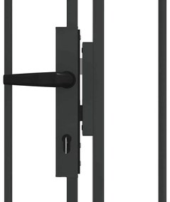 vidaXL Πύλη Φράχτη Άλλο Γκρι 300 x 175 cm Ατσάλι