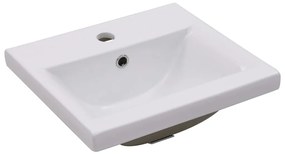 vidaXL Νιπτήρας Ένθετος Λευκός 42 x 39 x 18 εκ. Κεραμικός