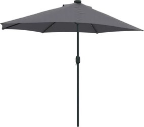 vidaXL Ομπρέλα Κήπου Ανθρακί 294 x 150 x 224 εκ