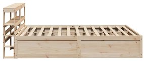 vidaXL Πλαίσιο Κρεβατιού με Κεφαλάρι 120x200 εκ. από Μασίφ Ξύλο Πεύκου