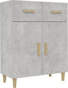 vidaXL Ντουλάπι Γκρι Σκυροδέματος 69,5x34x89 εκ. Επεξεργασμένο Ξύλο