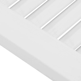 vidaXL Πόρτα ντουλαπιού Louvred Design Λευκό 61,5x29,5 cm
