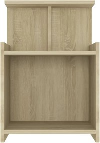 vidaXL Κομοδίνα 2 τεμ. Sonoma Δρυς 40 x 35 x 60 εκ. από Επεξ. Ξύλο
