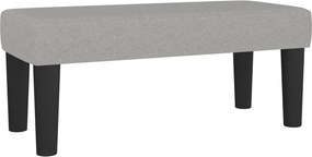 vidaXL Κρεβάτι Boxspring με Στρώμα Ανοιχτό Γκρι 80x200 εκ. Υφασμάτινο
