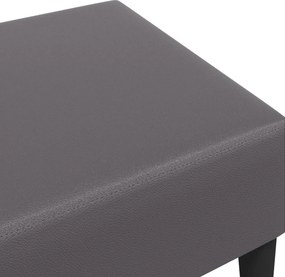 vidaXL Υποπόδιο Γκρι 77x55x31 εκ. από Συνθετικό Δέρμα