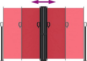 vidaXL Σκίαστρο Πλαϊνό Συρόμενο Κόκκινο 160 x 1200 εκ.