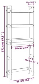 ΡΑΦΙΕΡΑ ΓΙΑ ΤΟΥΑΛΕΤΑ ΜΕΛΙ 63 X 26 X 171 ΕΚ. ΜΑΣΙΦ ΞΥΛΟ ΠΕΥΚΟΥ 824661