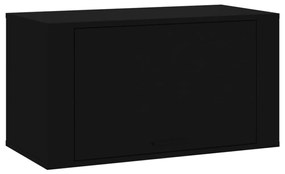 vidaXL Παπουτσοθήκη Επιτοίχια Μαύρη 70x35x38 εκ. Επεξεργασμένο Ξύλο