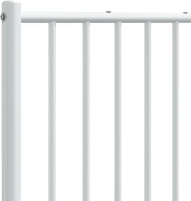 vidaXL Ανταλλακτικό κεφαλάρι Λευκό 120 εκ. Μεταλλικό